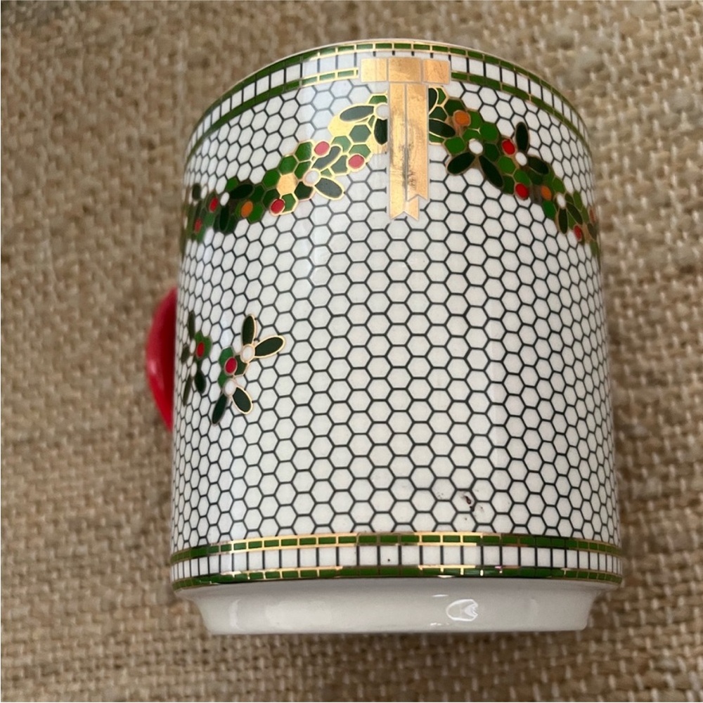 Anthropologie “K” Red and Green Holiday Mug - Picture 4 of 6